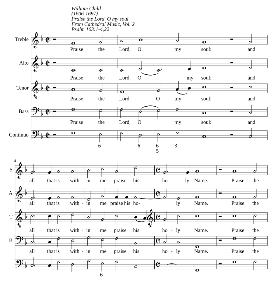 Хвали Господа, душа моя (Praise the Lord, O my soul)
