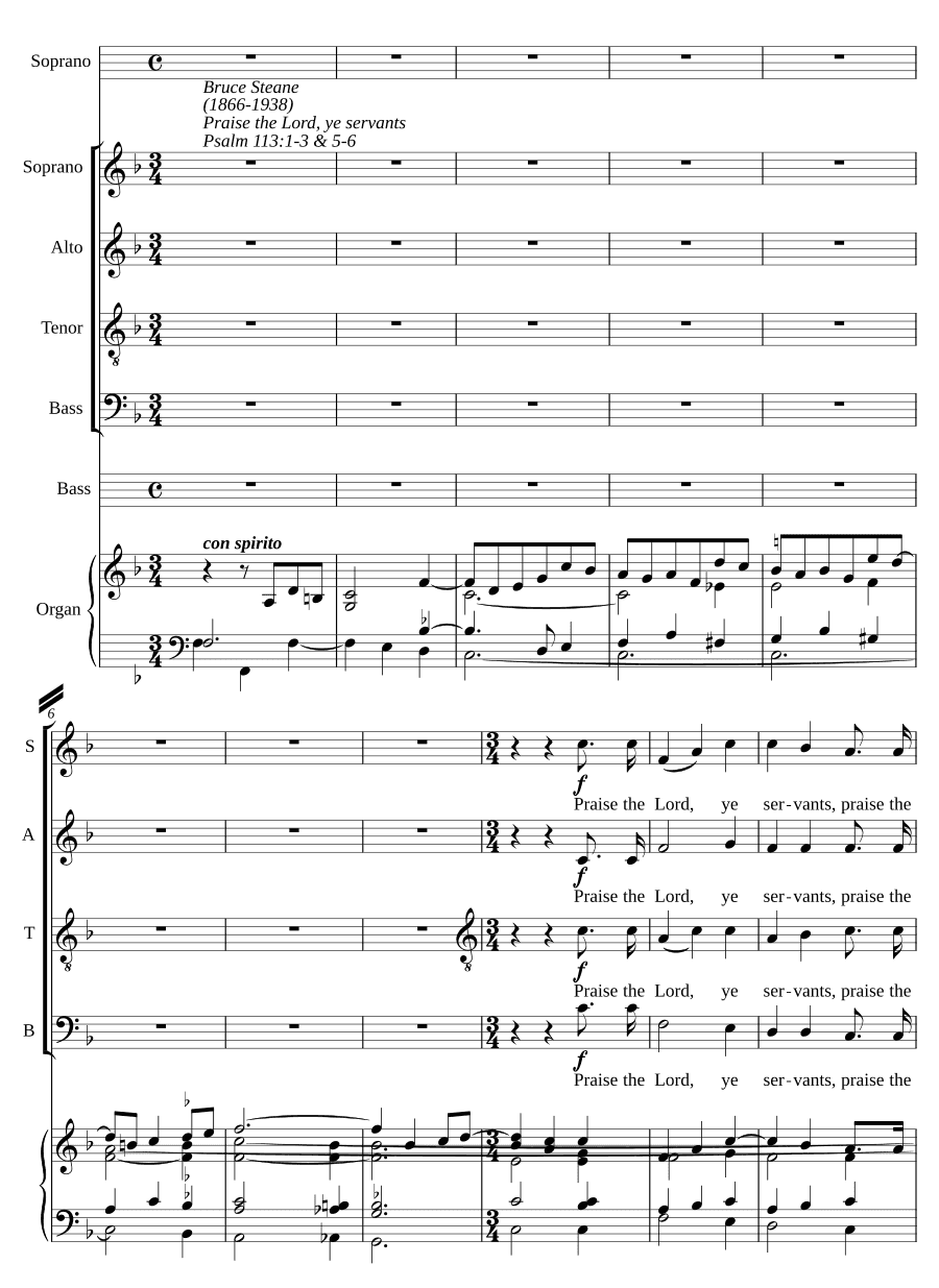 Хвалите Господа, слуги Его (Praise the Lord, ye servants)