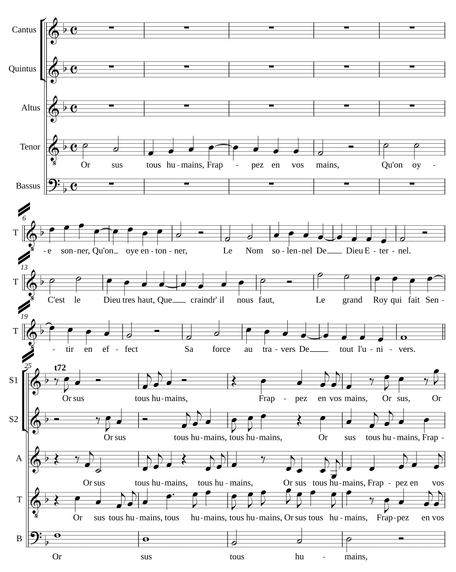 Псалом 47 — Встаньте, все люди (Pseaume 47 - Or sus, tous humains)
