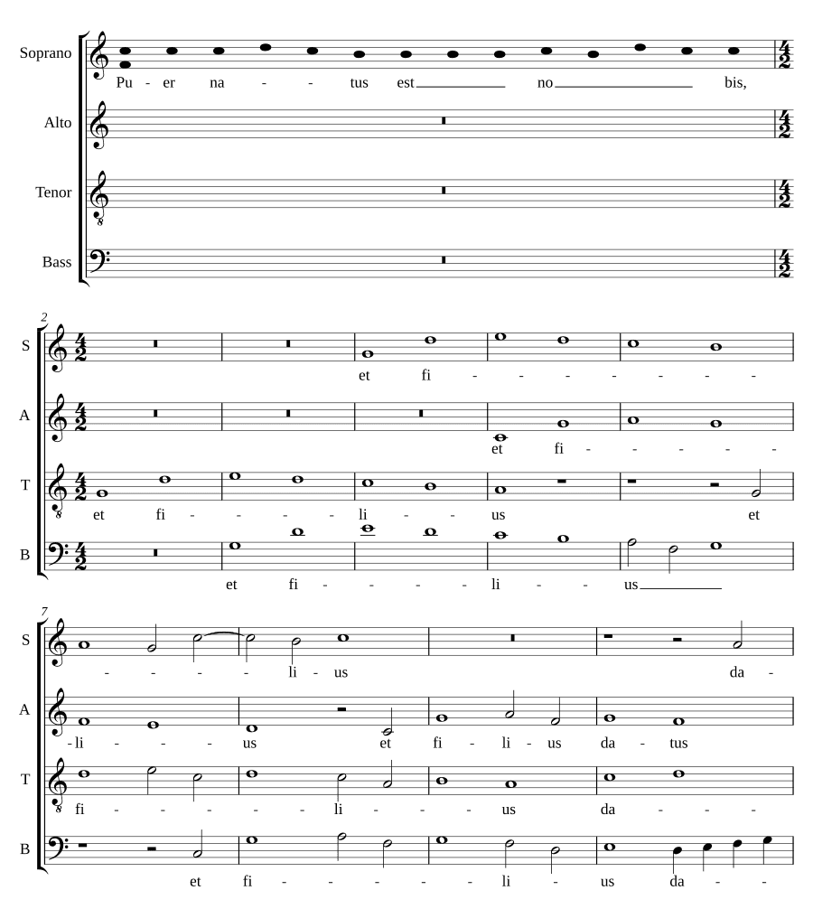 Ребенок родился нам (Puer natus est nobis)