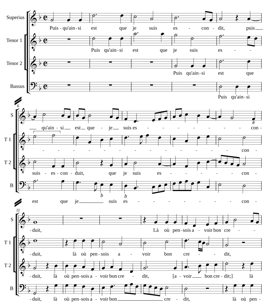 Поскольку так (Puis que ainsi)