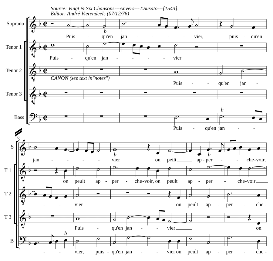 Поскольку в январе (Puisqu'en janvier)