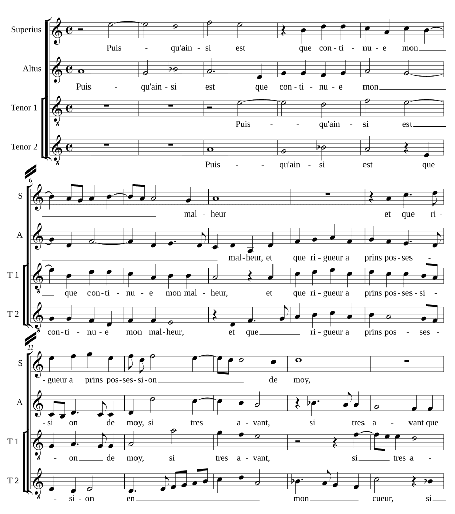 Поскольку таково положение I (Puisque ainsi est I)