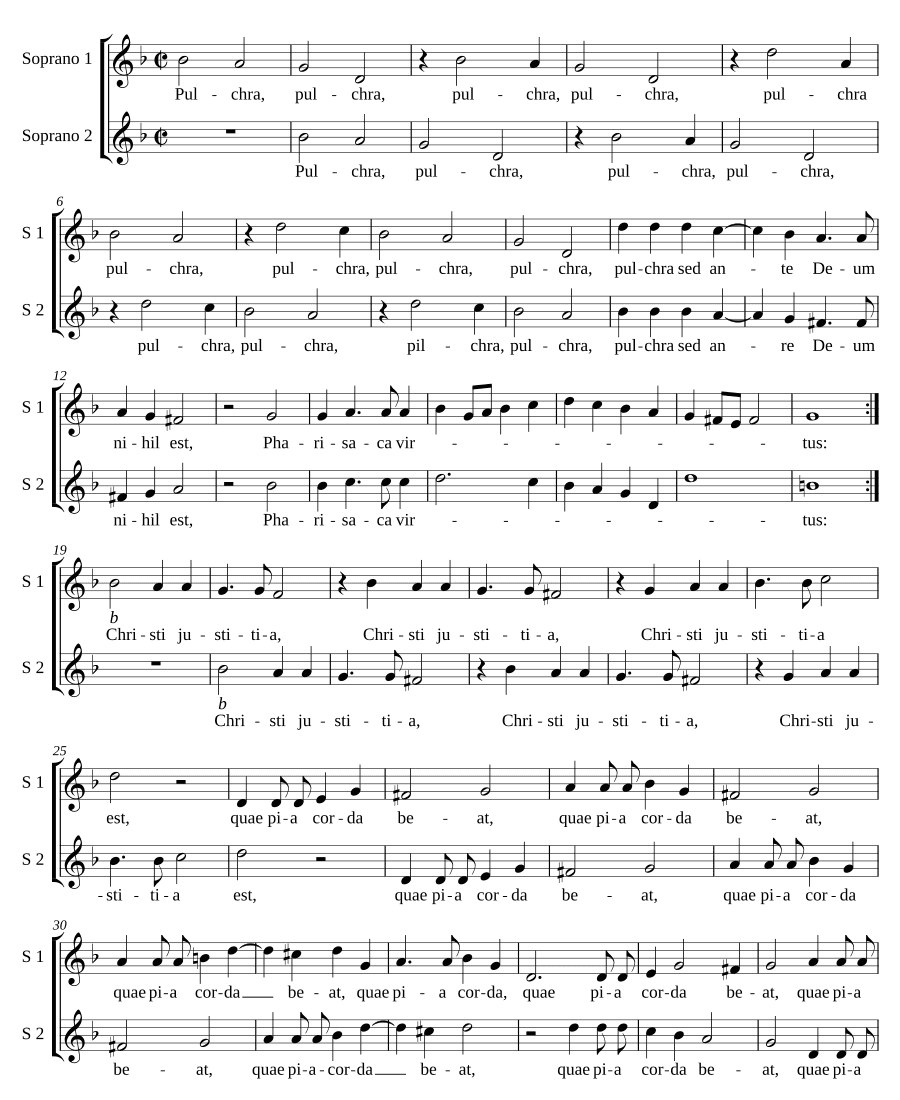 Прекрасна пред Богом (Pulchra sed ante Deum)