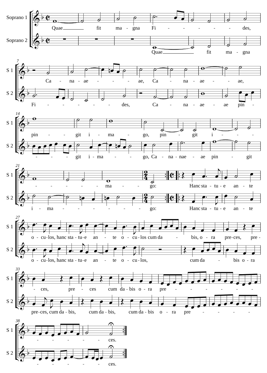 Какова великая вера кананейки (Quae fit magna fides Cananaeae)