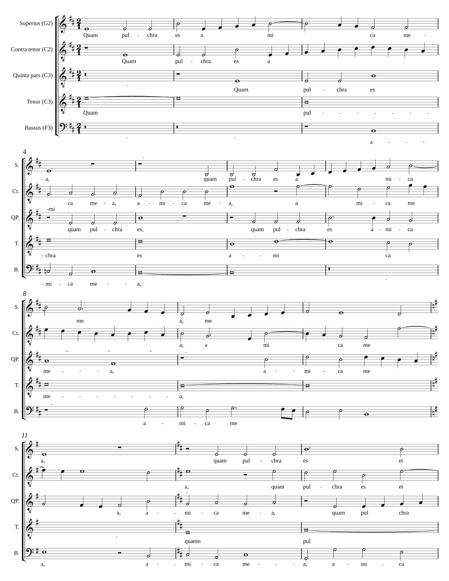 Как прекрасна ты (Quam pulchra es)