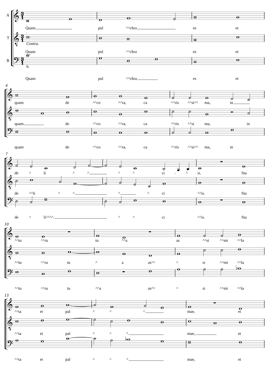 Как прекрасна ты (Quam pulchra es)