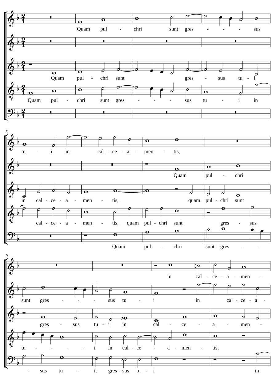 Как прекрасны (Quam pulchri sunt)