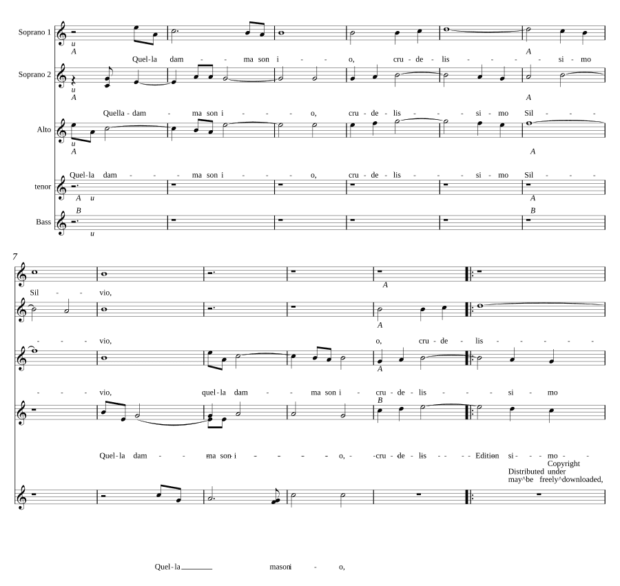 Та дама — это я (Quella damma son io, SWV 11)