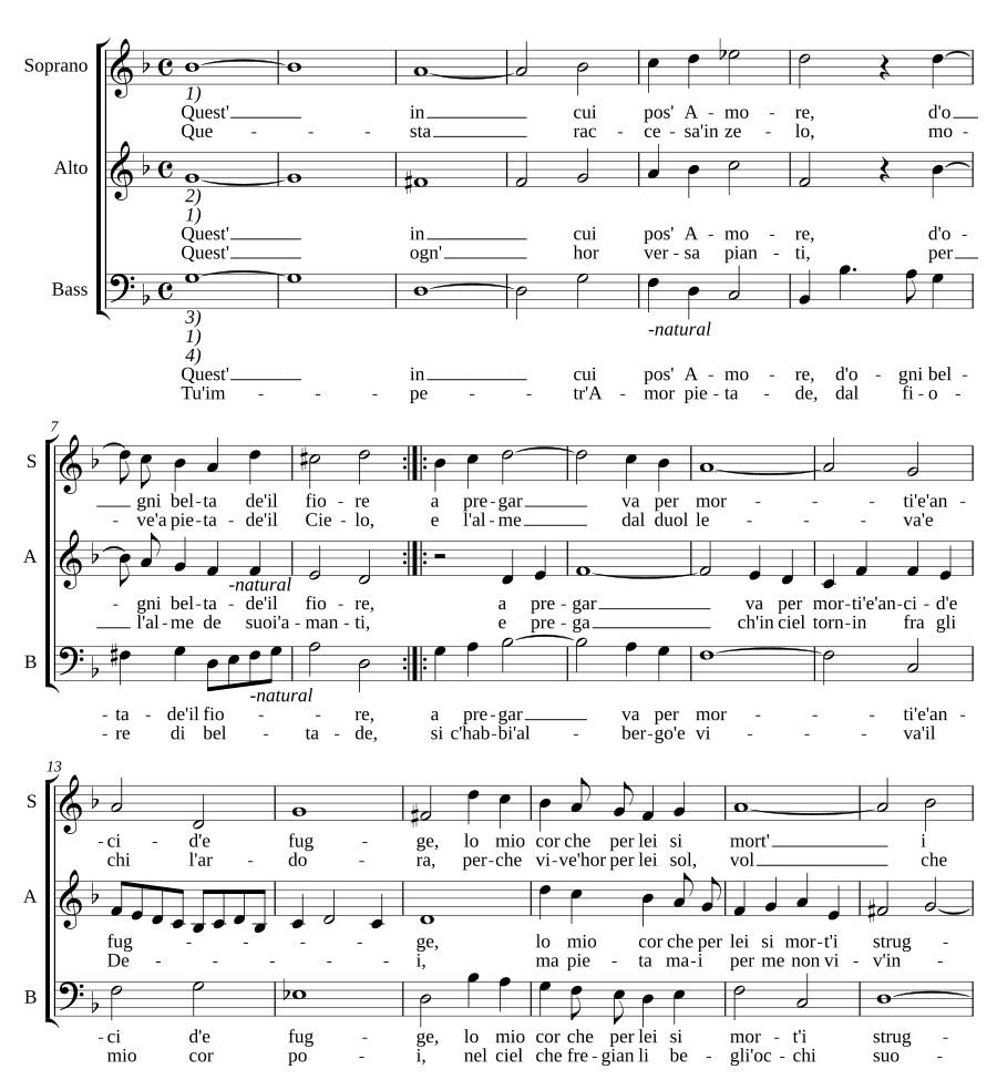 В этот час, когда любовь поселилась (Quest' in cui pos' Amore)
