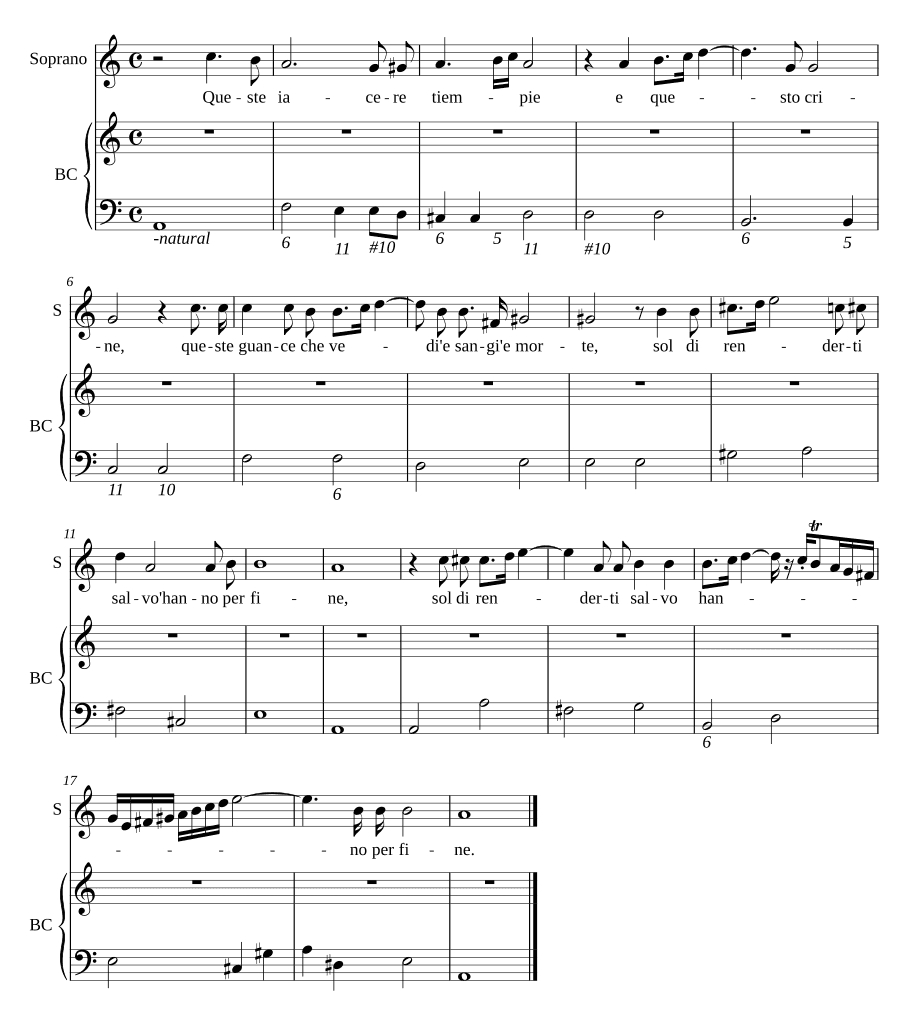 Эти скорби времени (Queste iacere tiempie)