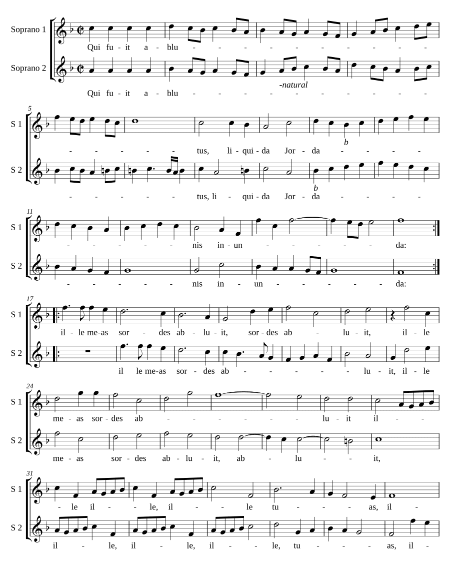 Кто был омыт (Qui fuit ablutus)