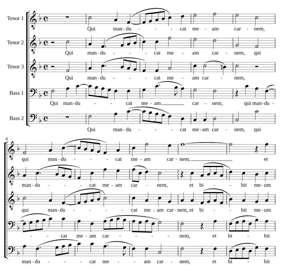Кто ест мою плоть (Qui manducat meam carnem)