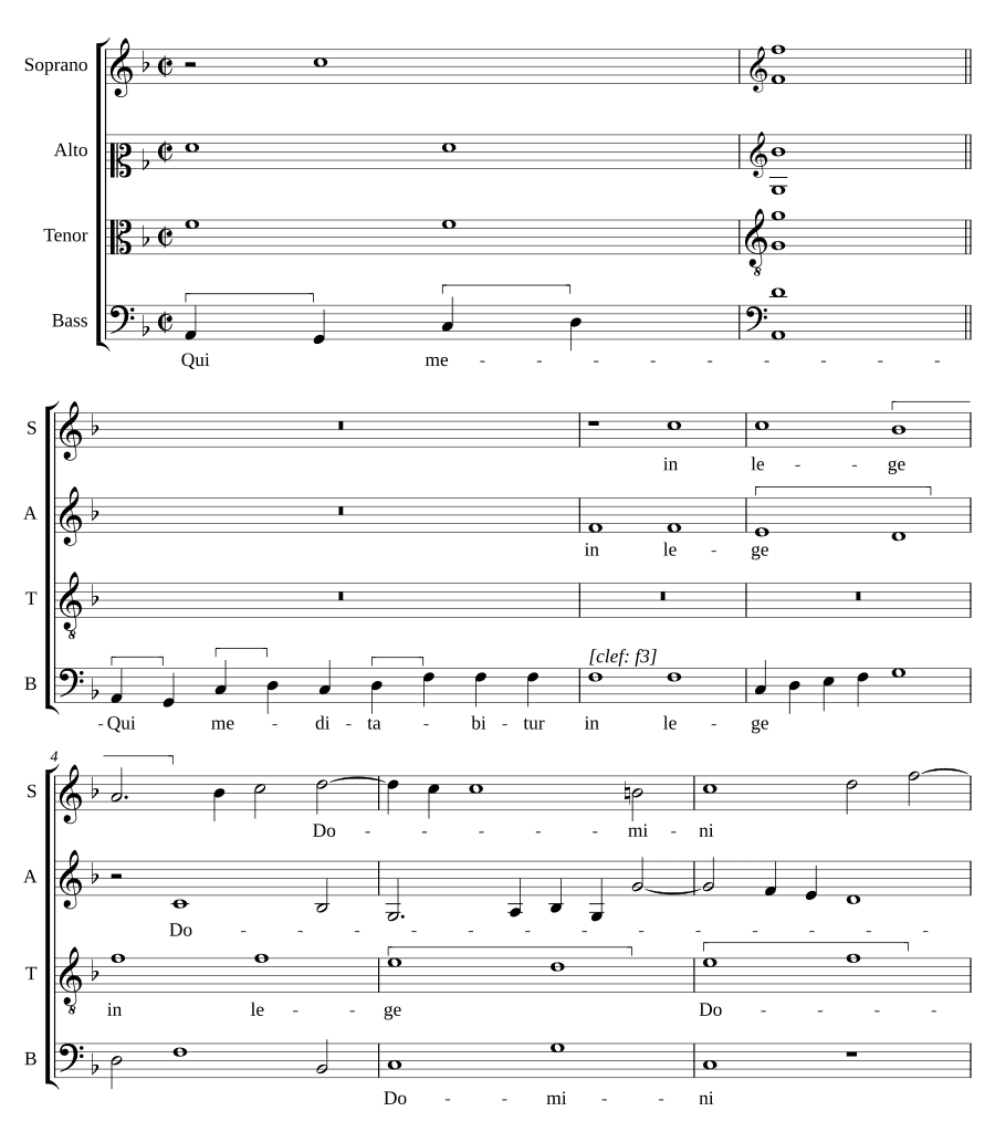 Кто размышляет (Qui meditabitur)