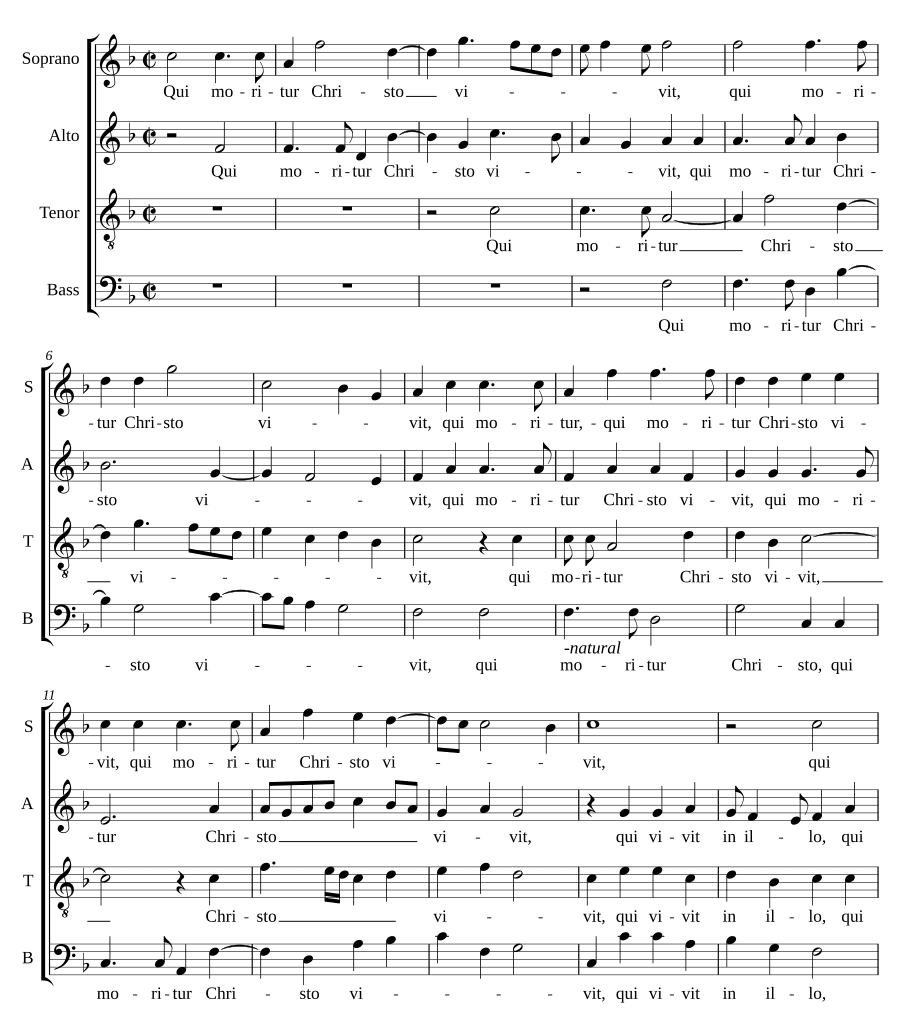 Кто умирает Христу (Qui moritur Christo)