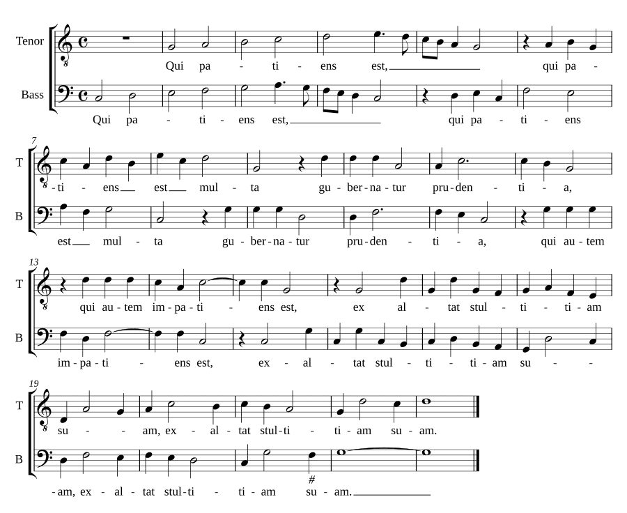 Кто терпелив (Qui patiens est)