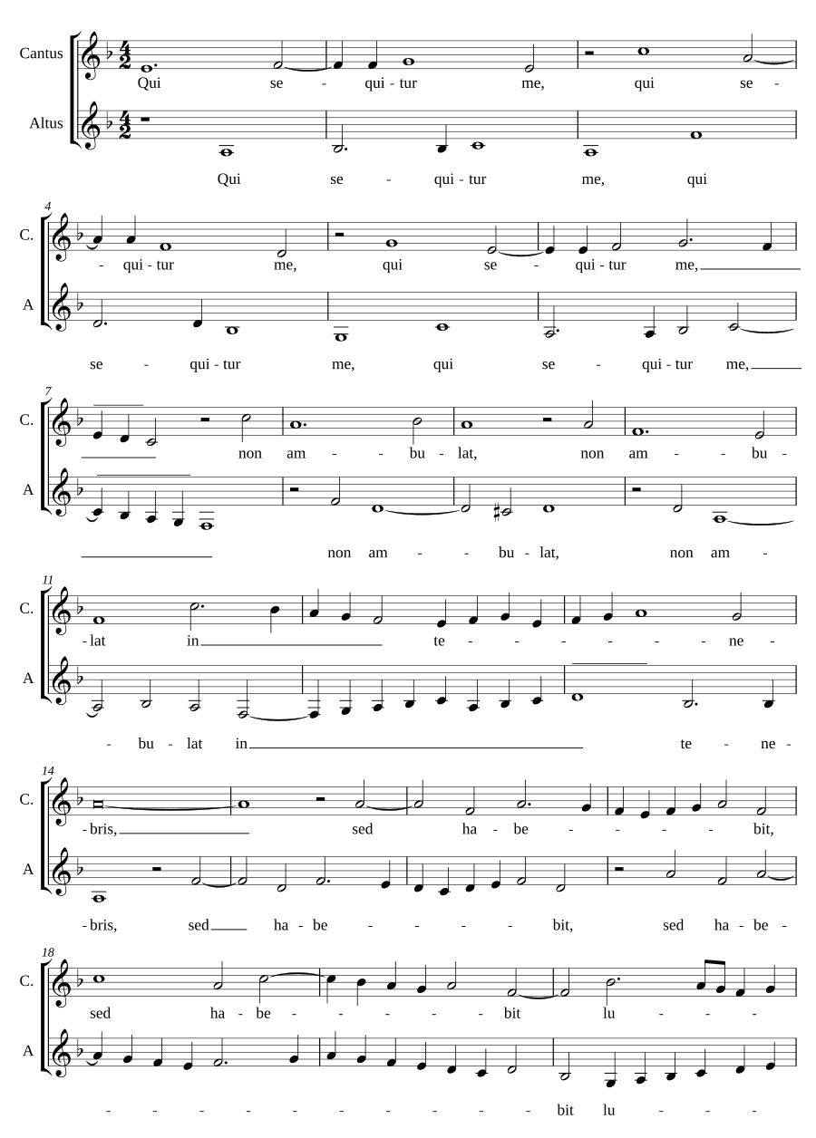 Кто следует за мной (Qui sequitur me)
