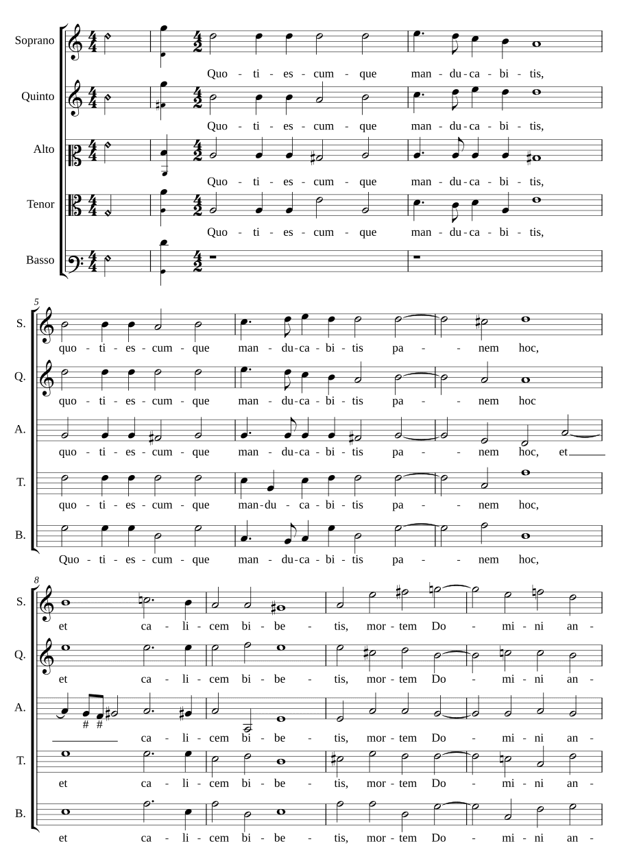 Всякий раз, когда будете есть (Quotiescumque manducabitis)