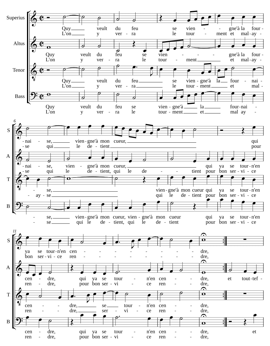 Кто хочет огня (Quy veult du feu)