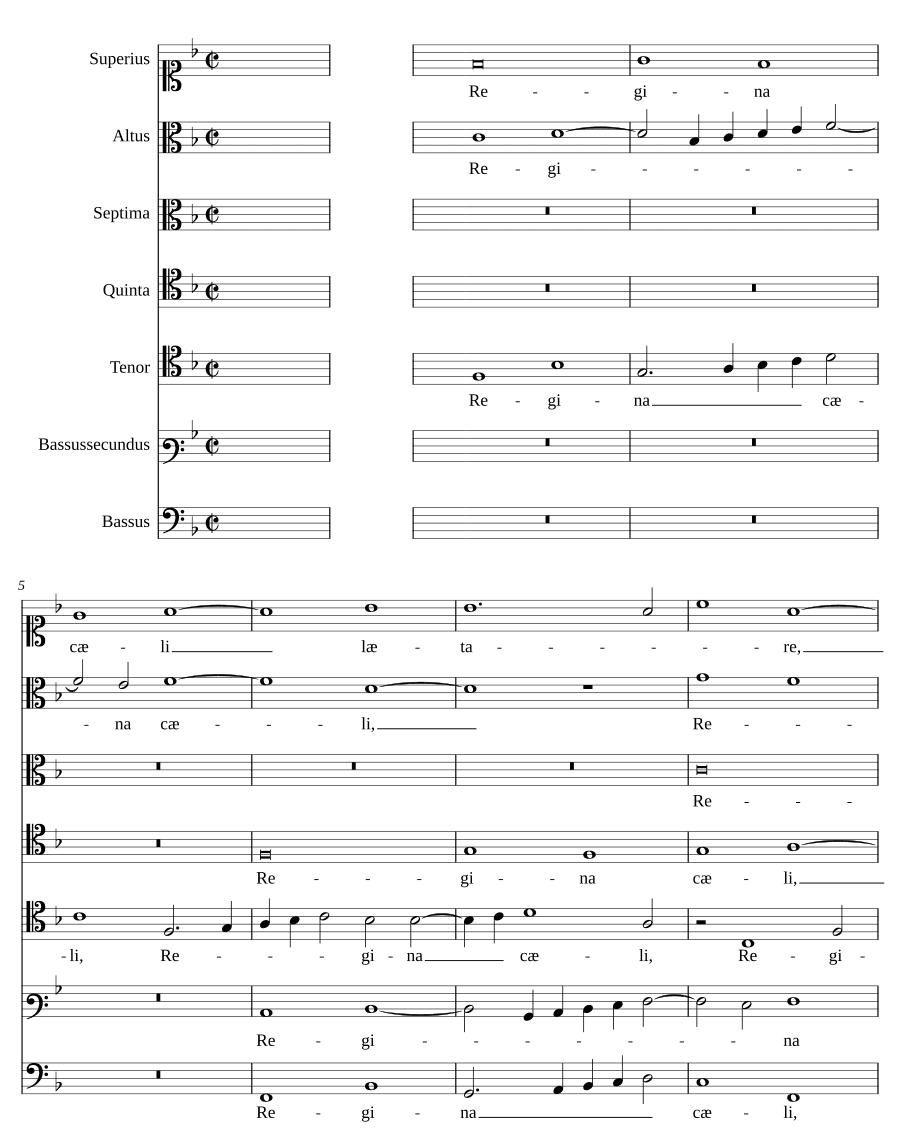 Царица небесная a 7 (Regina caeli a 7). Диего Ортис