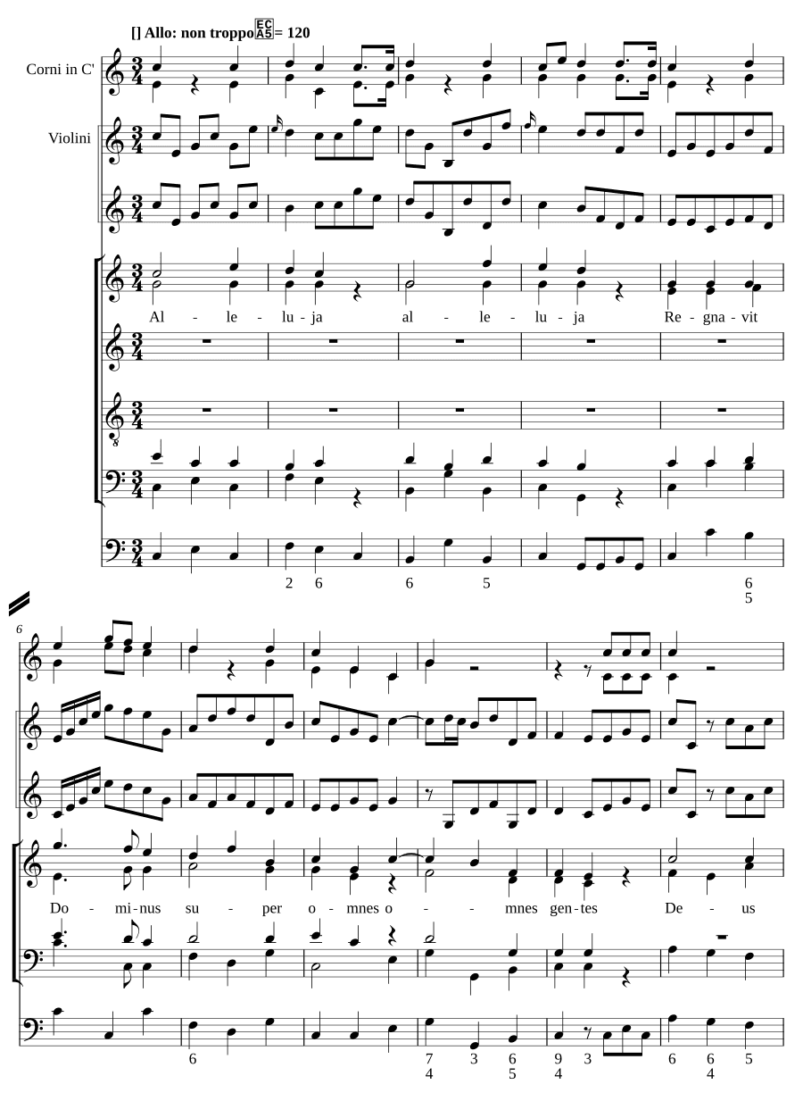 Господь воцарился (Regnavit Dominus, MH 486)
