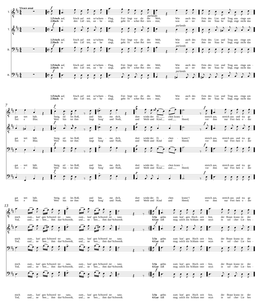 Песня всадника (Reiterlied)