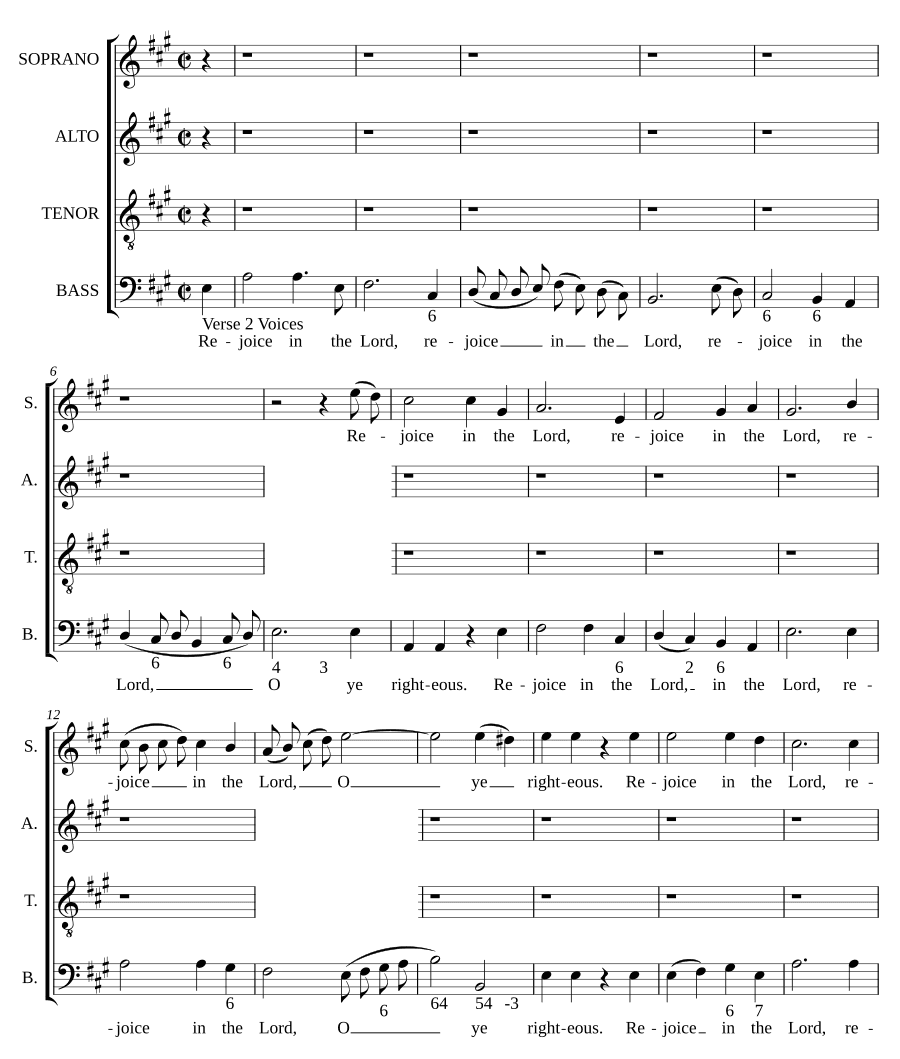 Радуйтесь в Господе, праведные (Rejoice in the Lord, O ye righteous)