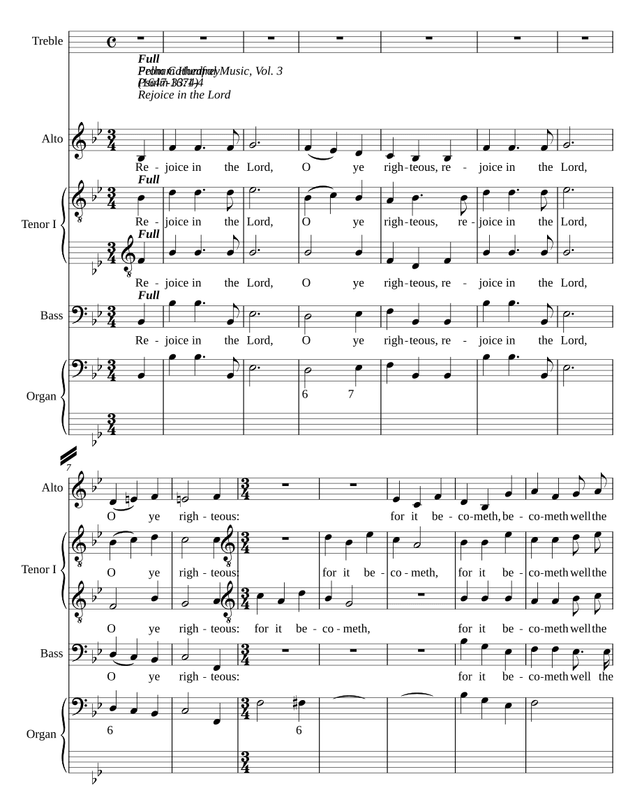Радуйтесь в Господе, о праведные (Rejoice in the Lord, O ye righteous)