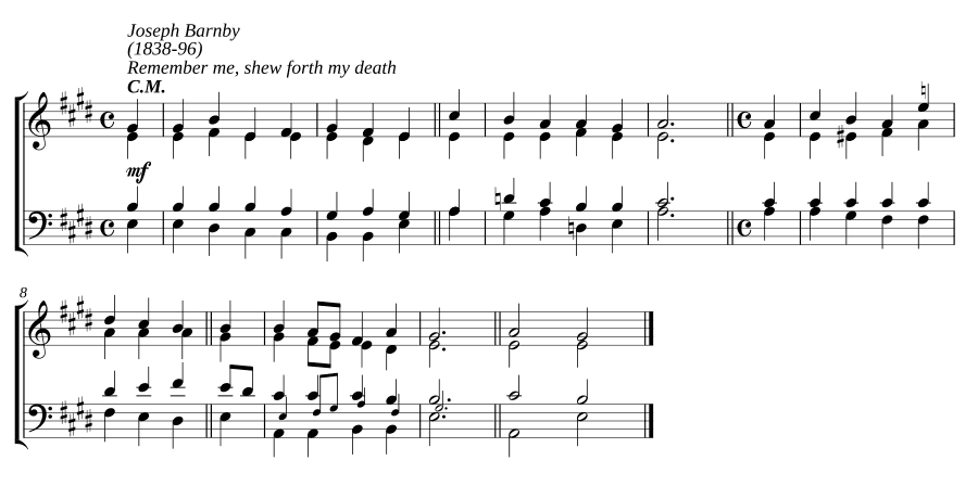 Вспомни меня, яви мою смерть (Remember me, shew forth my death)