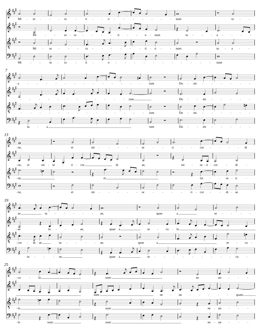 Вспомни милосердия Твои, Господи (Reminiscere miserationum tuarum, Domine)