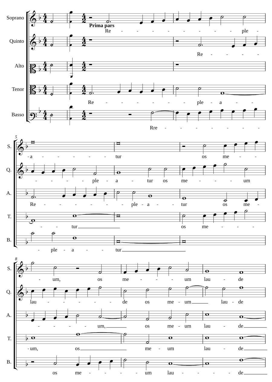Да наполнится уста мои (Repleatur os meum) (Айхингер)