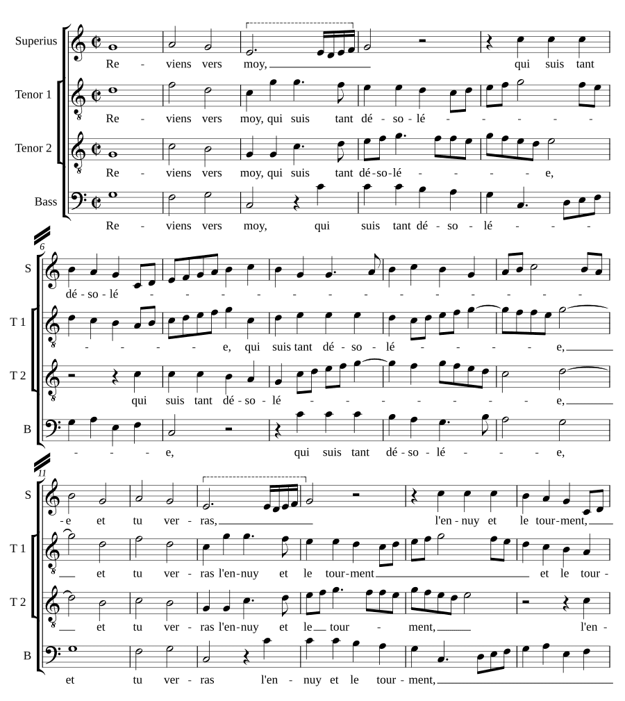 Вернись ко мне (Reviens vers moy)