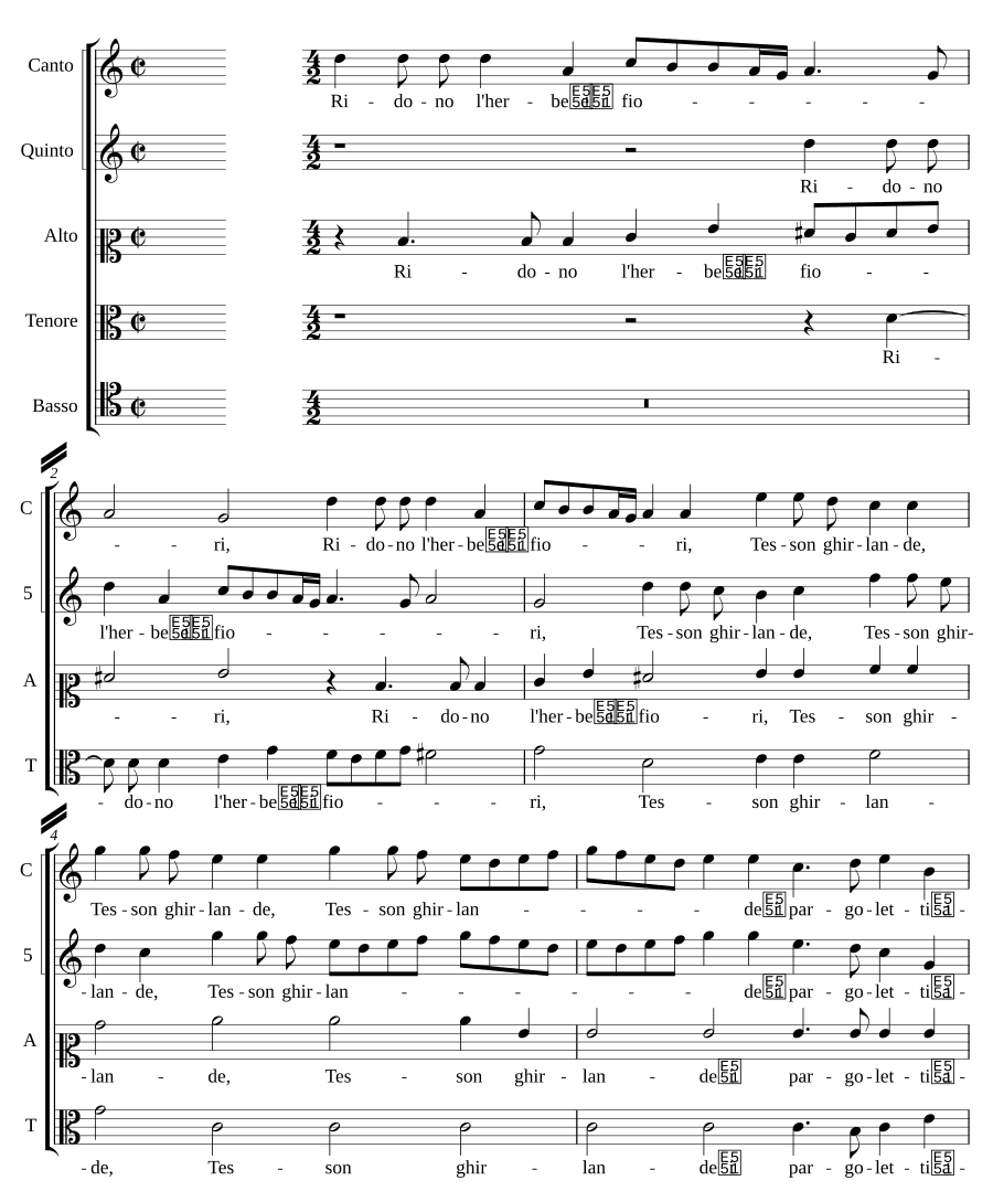 Смеются травы и цветы (Ridono l'herbe e i fiori)