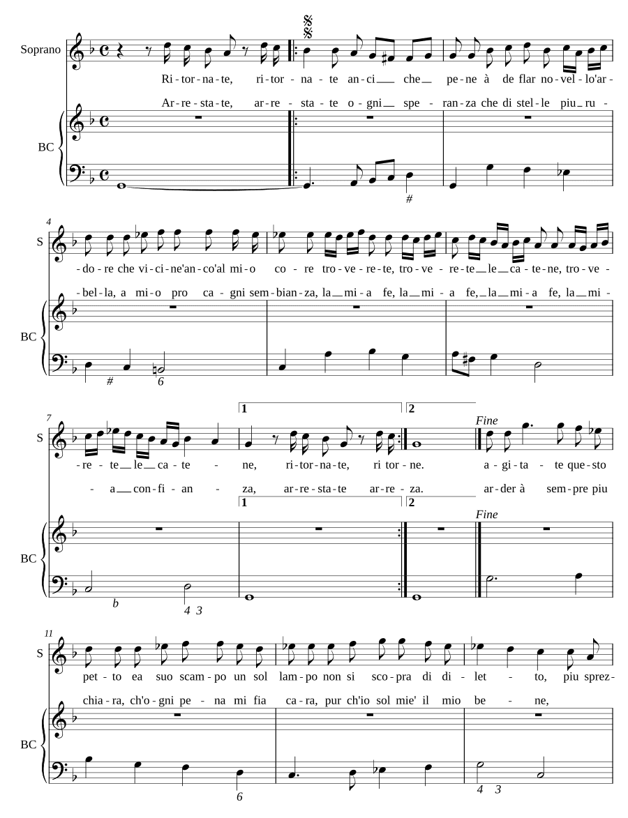 Возвращайтесь (Ritornate)