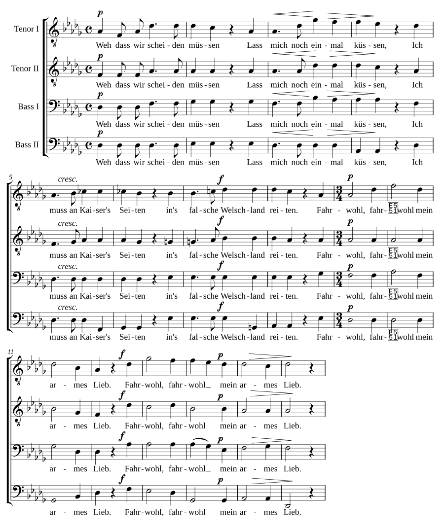 Прощание рыцаря (Ritters Abschied)