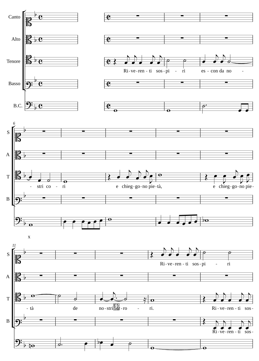 Покорные вздохи (Riverenti sospiri)