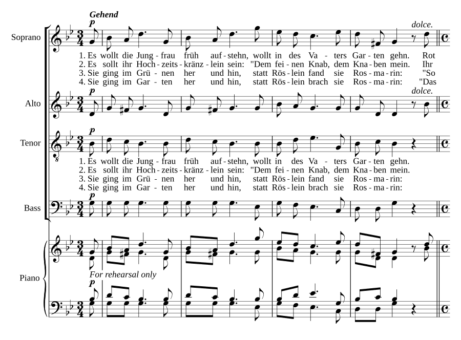 Розмарин, соч. 62, № 1 (Rosmarin, Op. 62, No. 1)