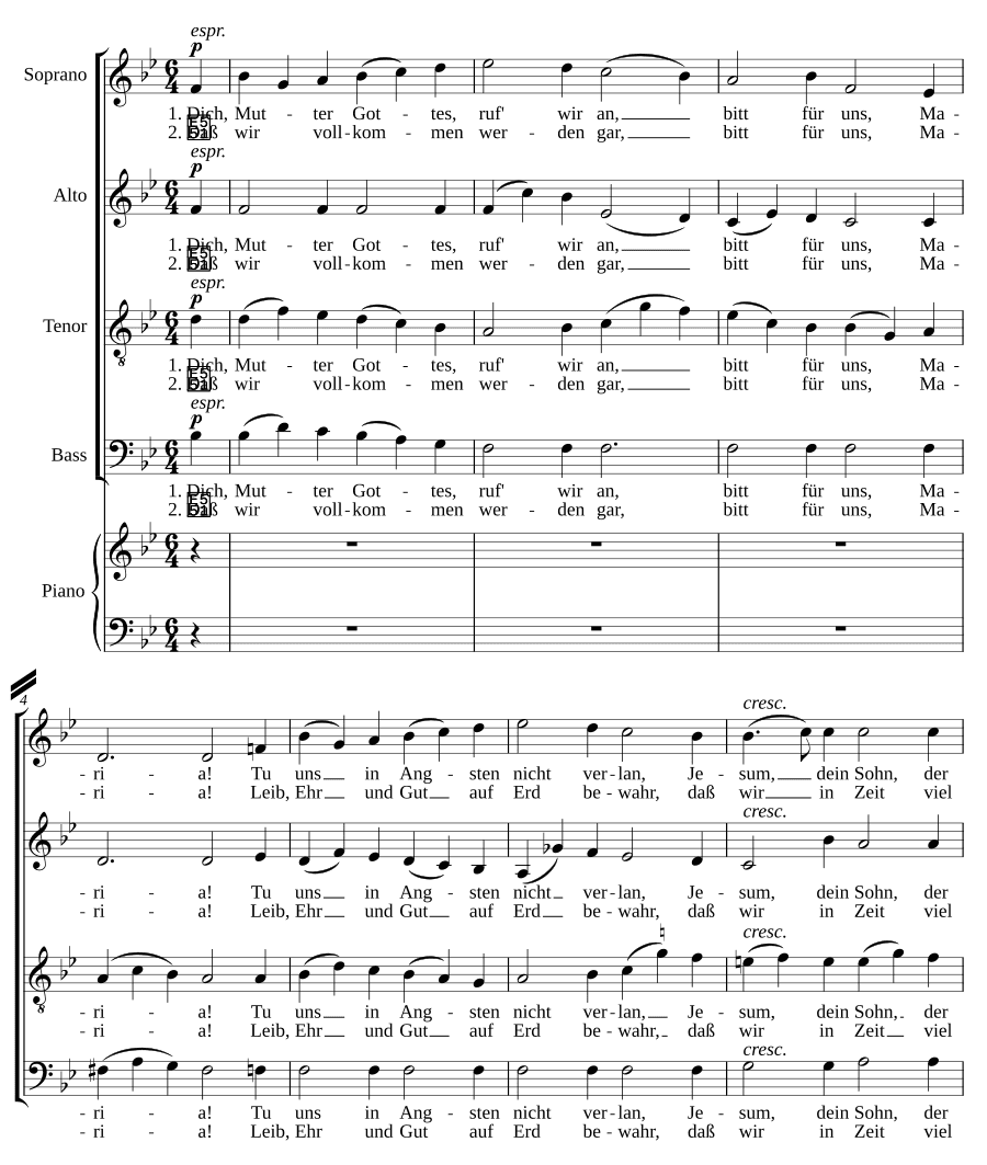 Призыв к Марии, соч. 22, № 5 (Ruf zur Maria, Op. 22, No. 5)