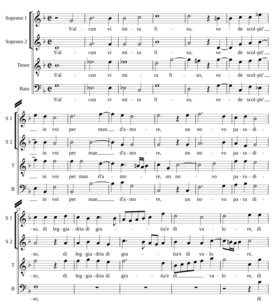 Если кто-то смотрит на тебя (S'alcun vi mira)