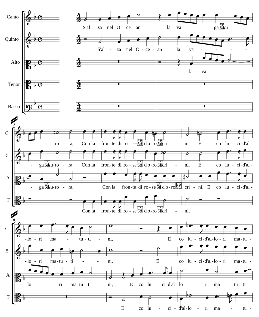 Поднимается в океан (S'alza nel Ocean)