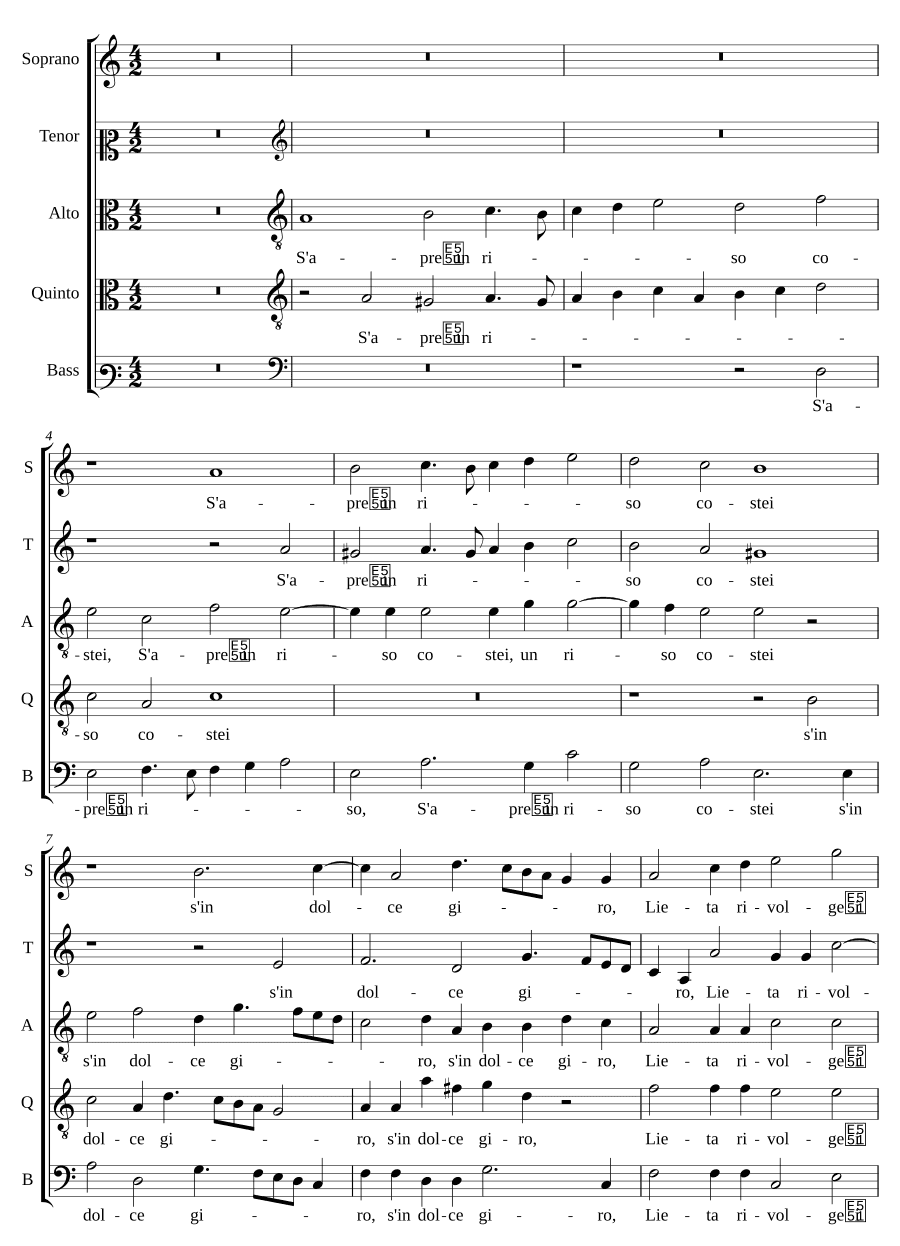 Улыбка раскрывается у нее (S'apre un riso costei)