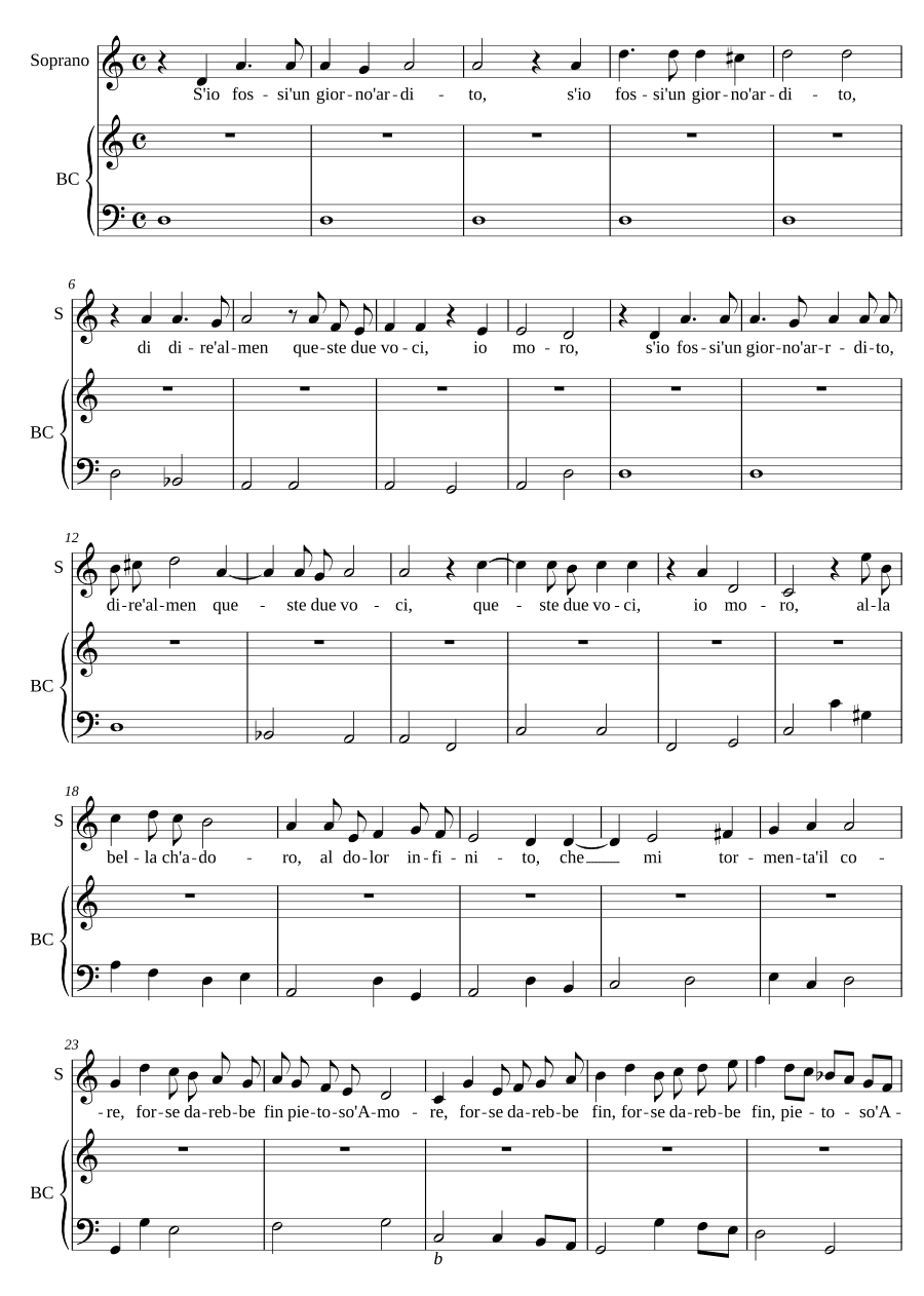 Если бы я был однажды (S'io fossi un giorno)
