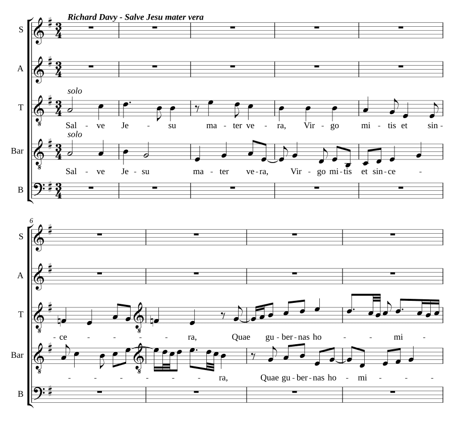 Приветствую, Иисус, истинная Матерь (Salve Jesu Mater vera)