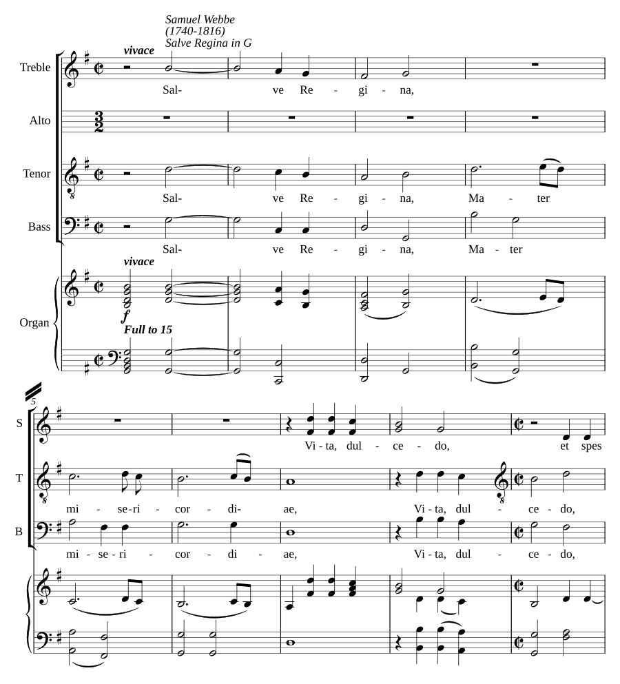 Salve Regina in G