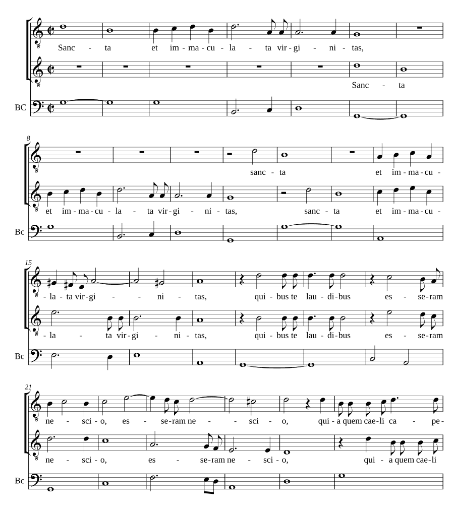 Святая и непорочная (Sancta et immaculata)