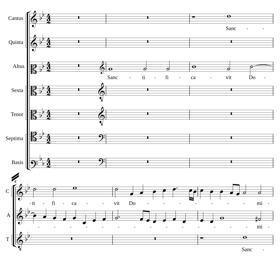Господь освятил (Sanctificavit Dominus)