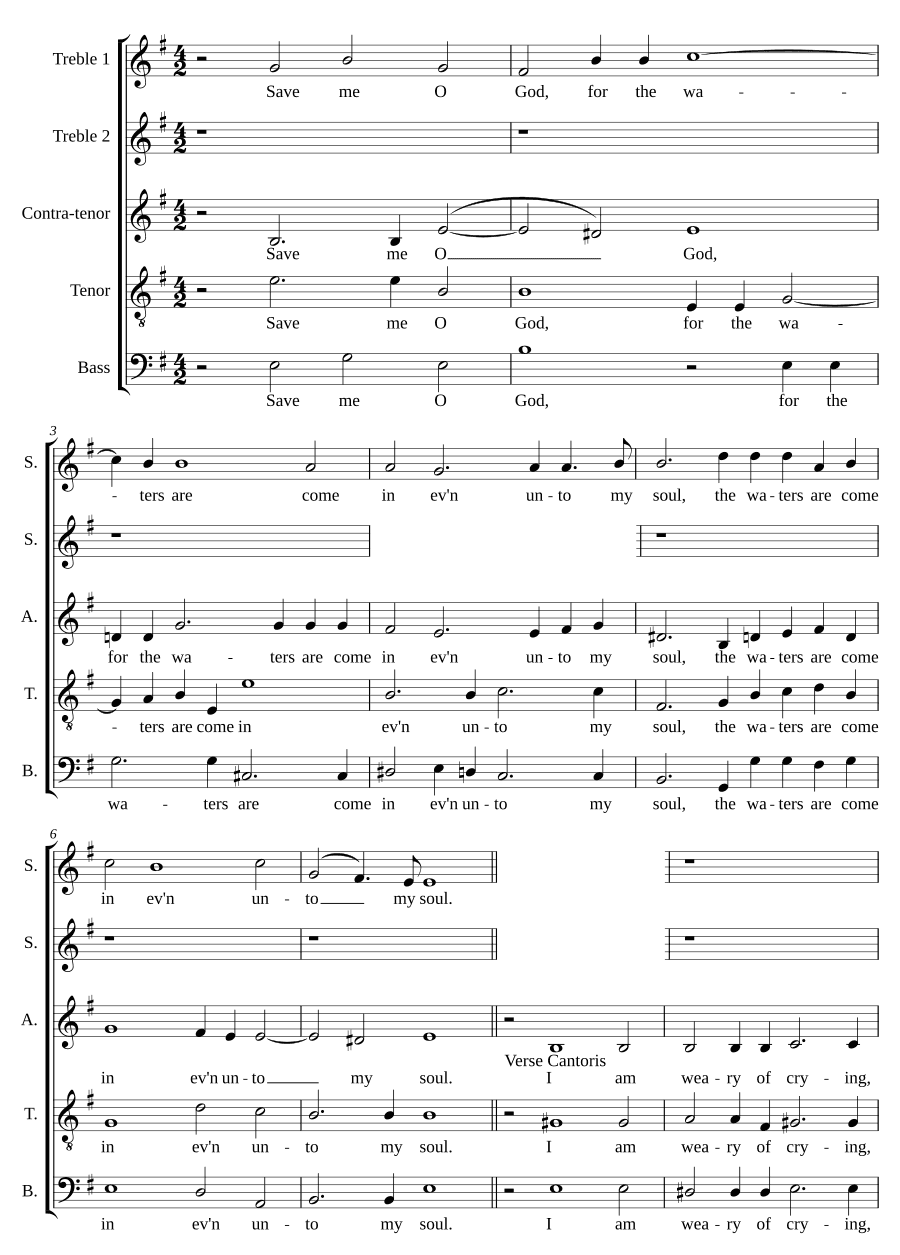 Спаси меня, Боже (Save me O God)