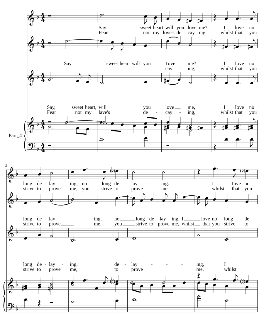 Скажи, капризная, будешь ли ты меня любить? (Say, wanton, will you love me?)