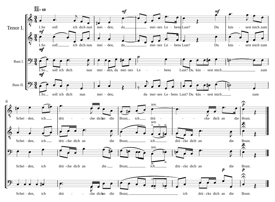 Расставание и избегание (Scheiden und Meiden)