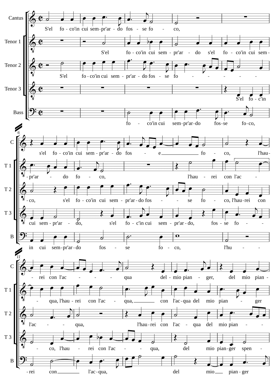 Если огонь (Se'l foco)